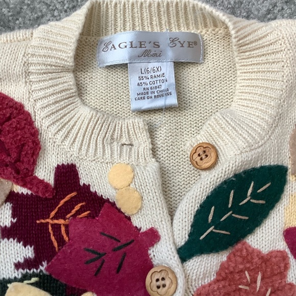 🆕LISTING 🍁GIRLS Fall Leaves Sweater - Picture 6 of 6